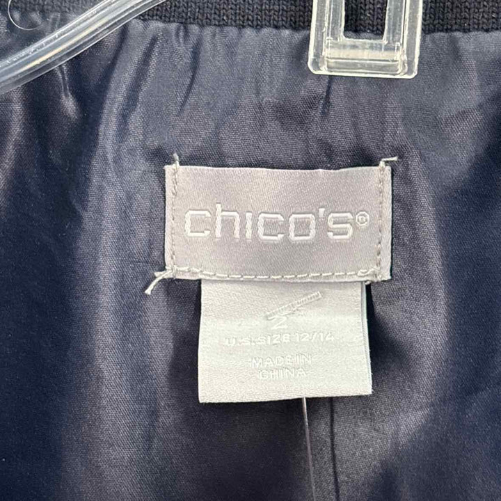 Size L Chico's Navy Vest