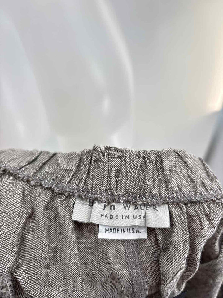 Size 1X BRYAN WALKER Gray Linen Pants