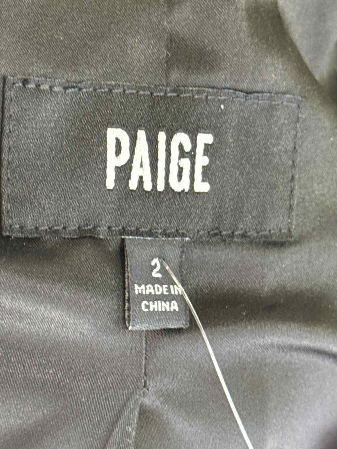 Size 2 PAIGE Gray Luxury - Blazer