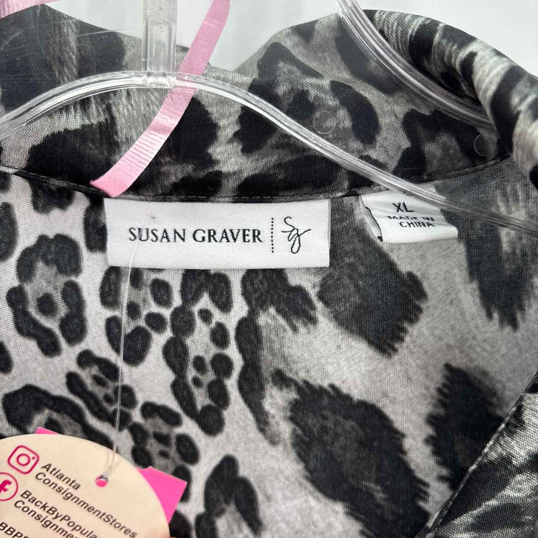 Size XL SUSAN GRAVER Gray Shirt