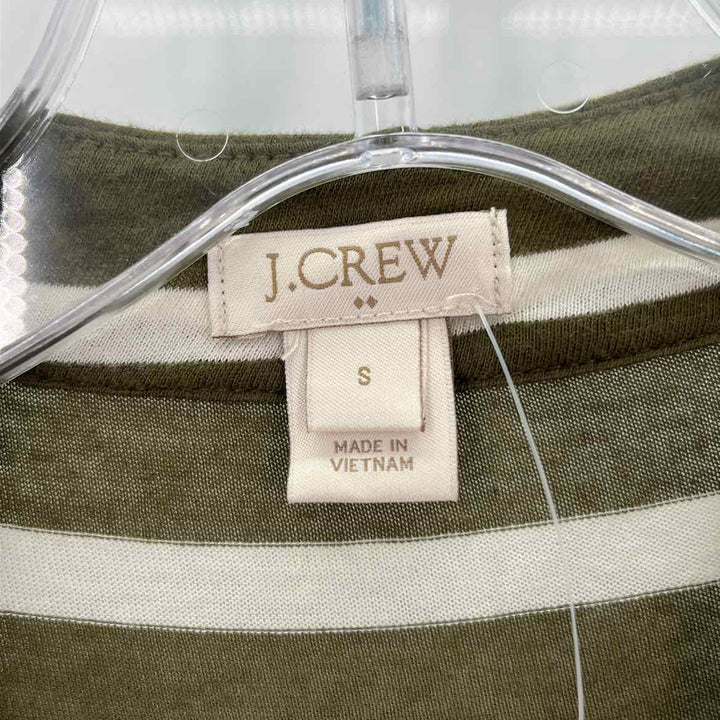 Size S J Crew Green Print Cardigan