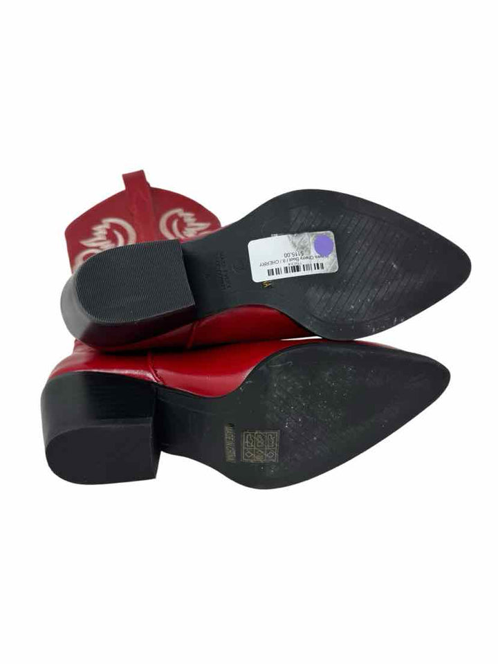 Shoe Size 8 Red Boots