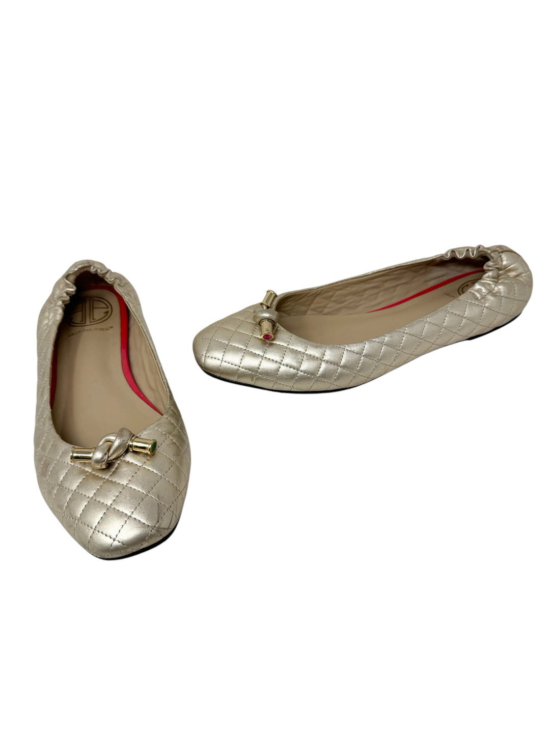 Shoe Size 9 Lilly Pulitzer Gold Flats