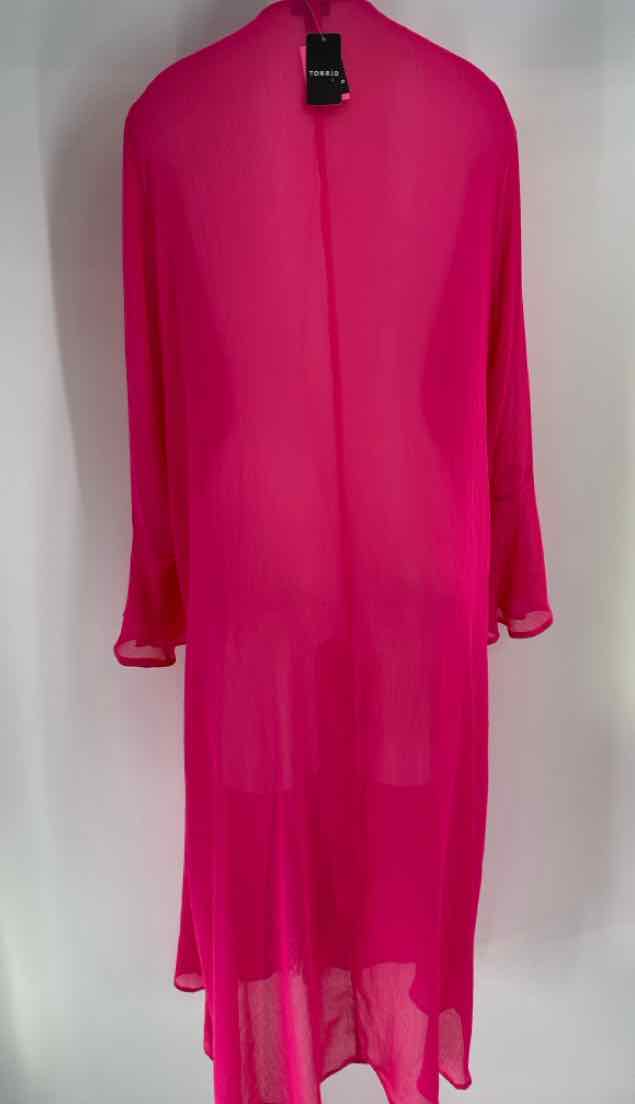 Size X Torrid Fuschia Cardigan