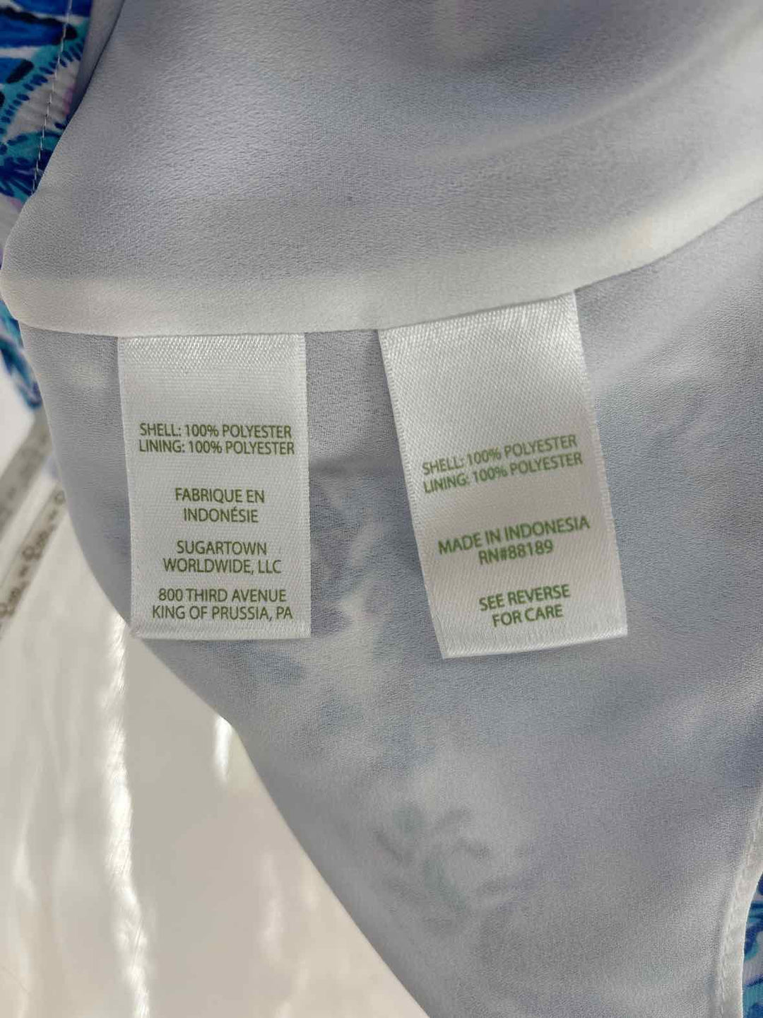 Size S Lilly Pulitzer Blue Print Shirt