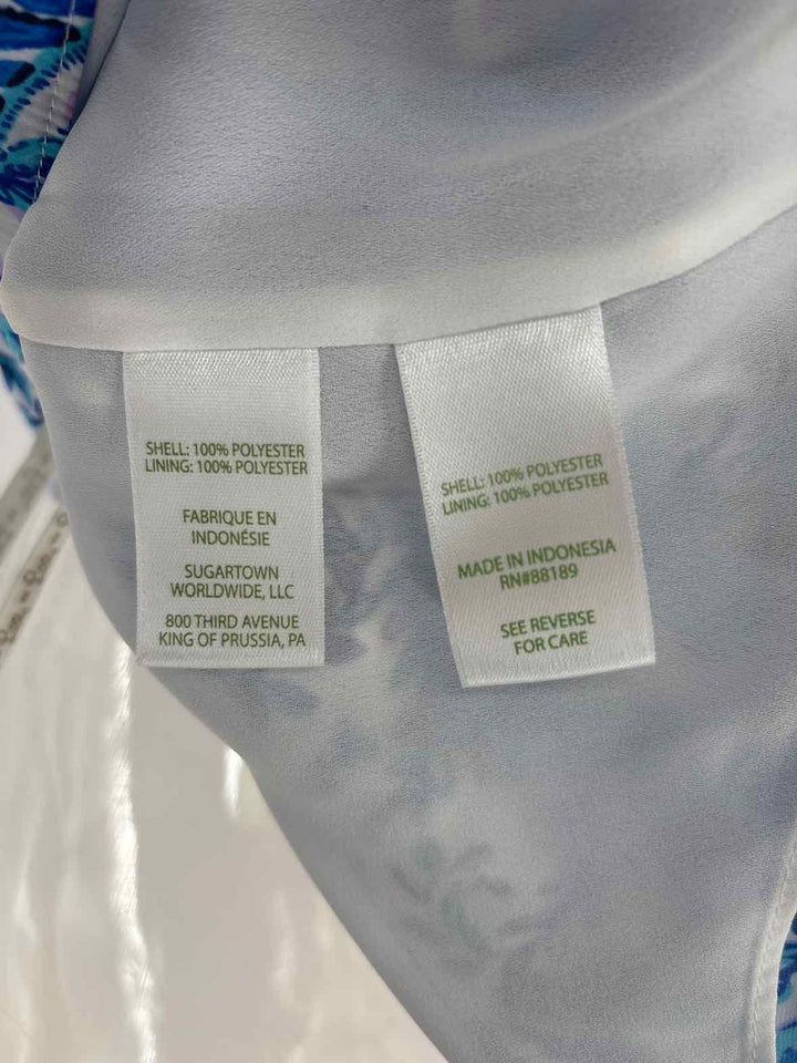 Size S Lilly Pulitzer Blue Print Shirt