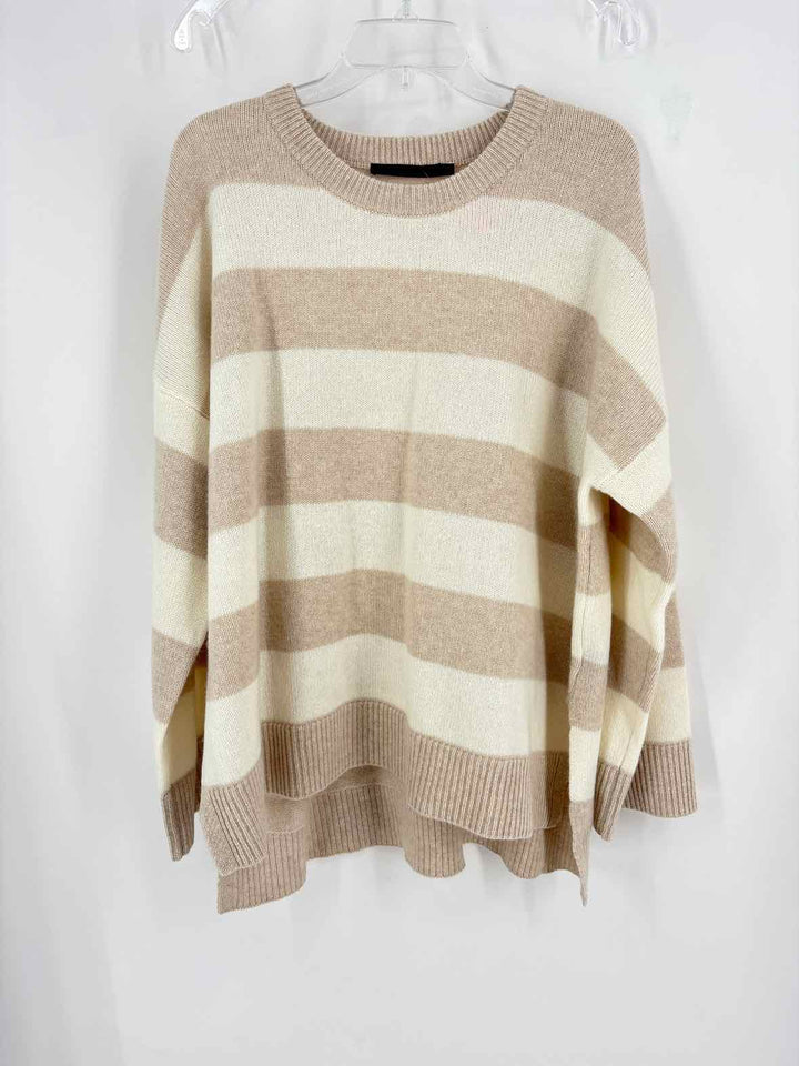 Size XXL JENNI KAYNE Beige Print Cashmere Shirt