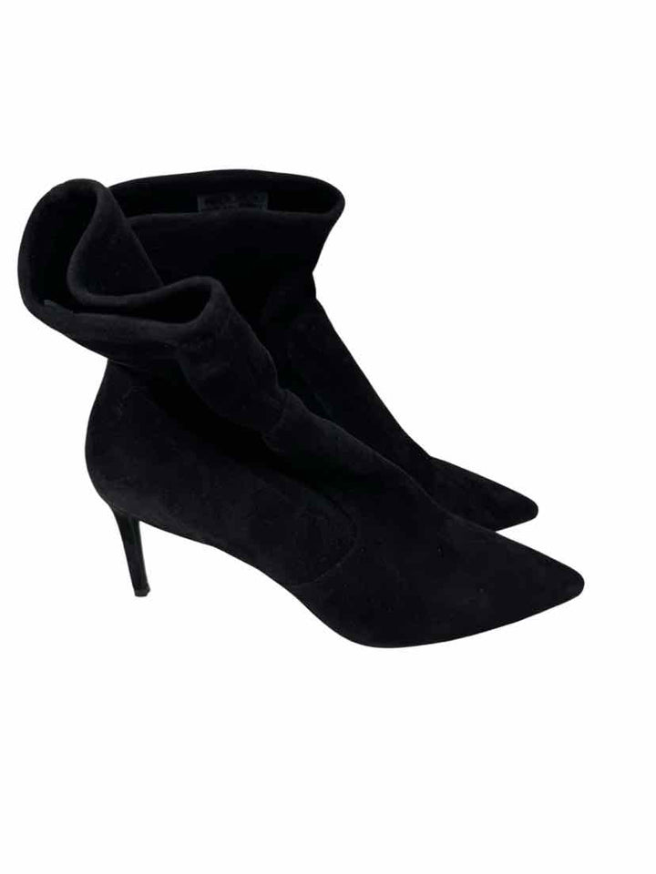 Shoe Size 8.5 Stuart Weitzman Black Suede Boots