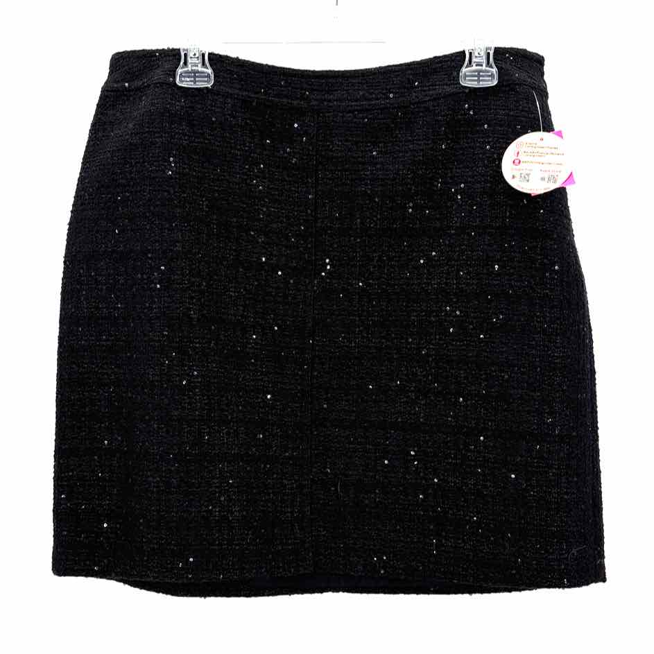 Size 14 Anne Klein Black Tweed Skirt