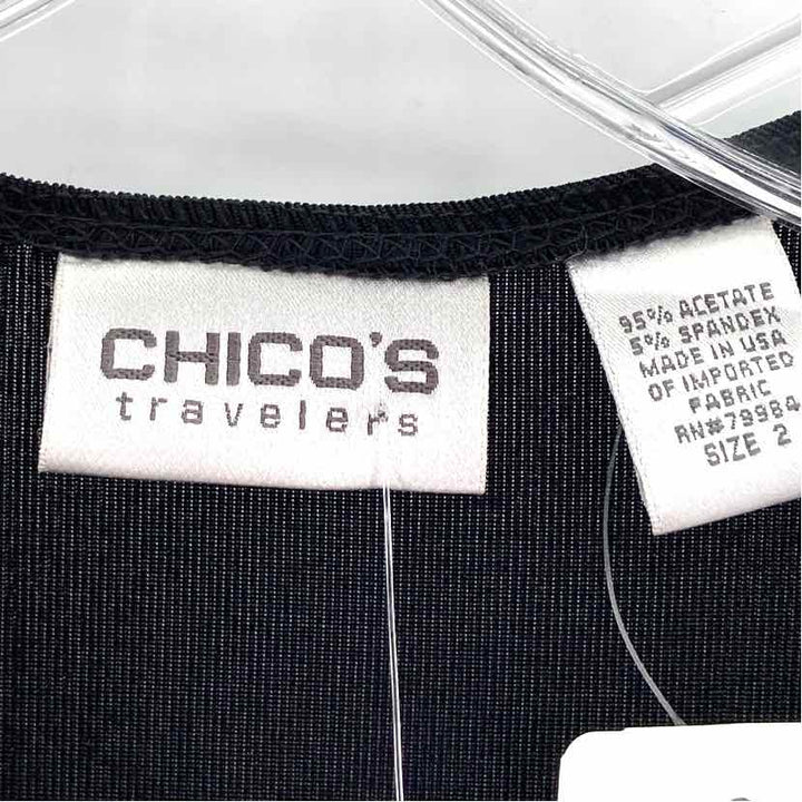 Size L Chico's Black Dress