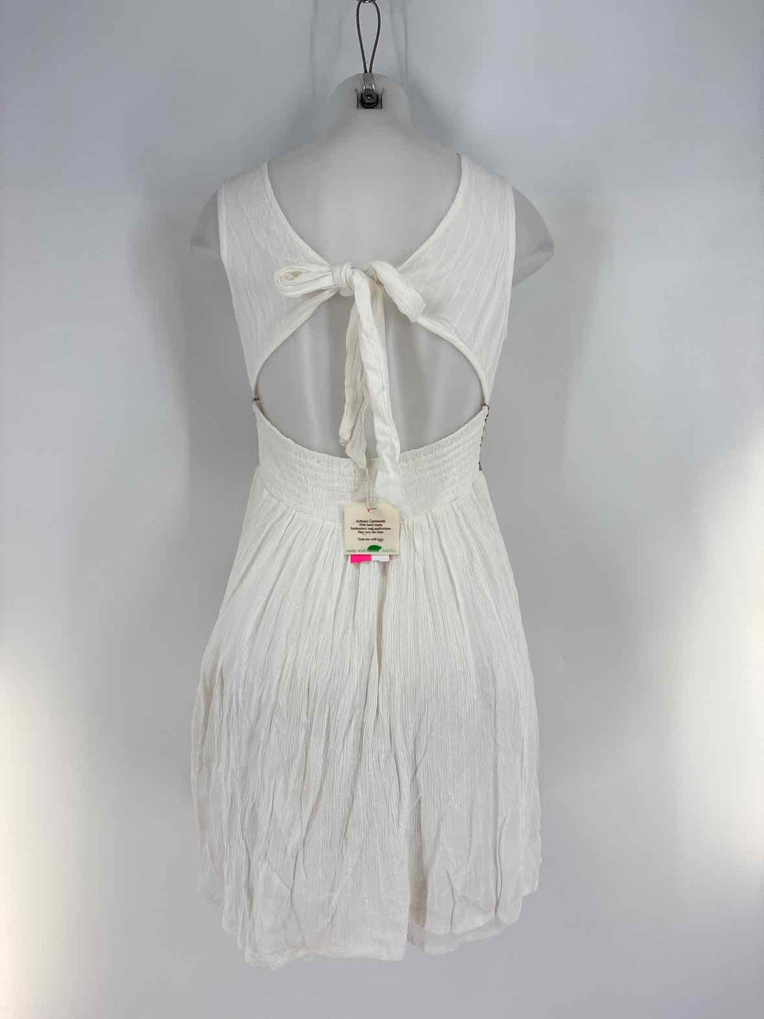 Size M Beige Print Dress