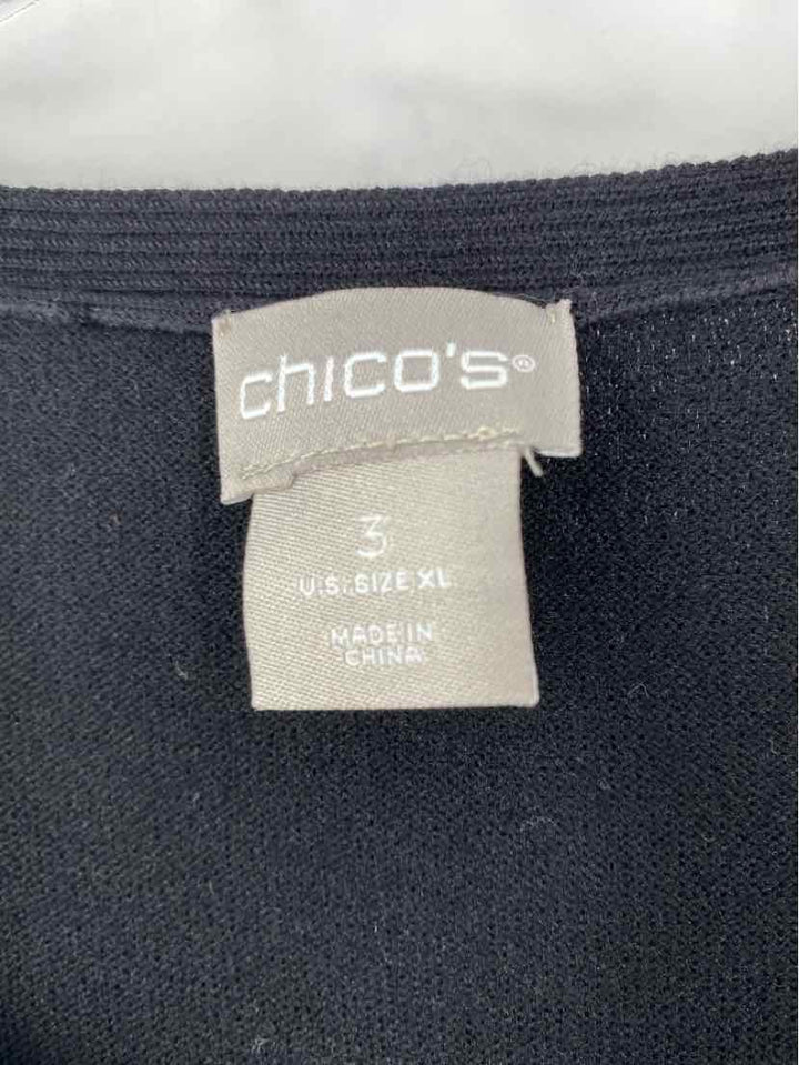 Size XL Chico's Black Sweater