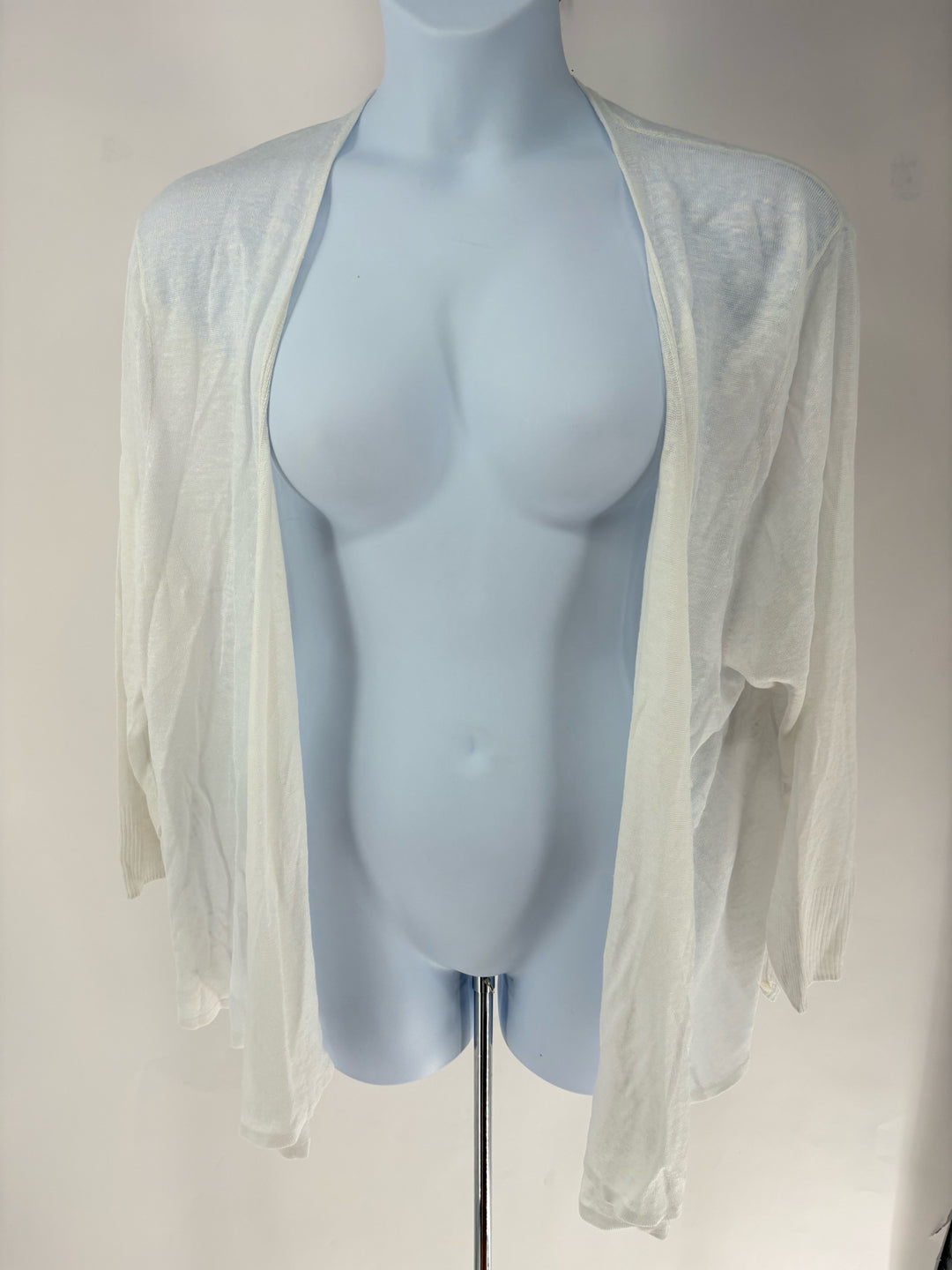 Size 3X NIC + ZOE White Cardigan