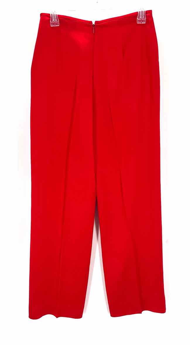 Size 8 CARMEN MARC VALVO Red Sateen Pants