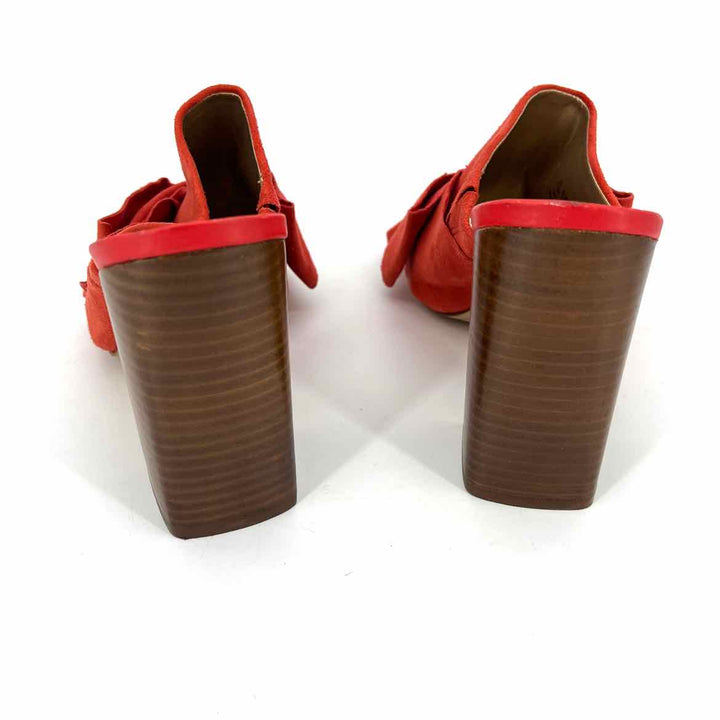 Shoe Size 7.5 Sam Edeleman Coral Suede Mules