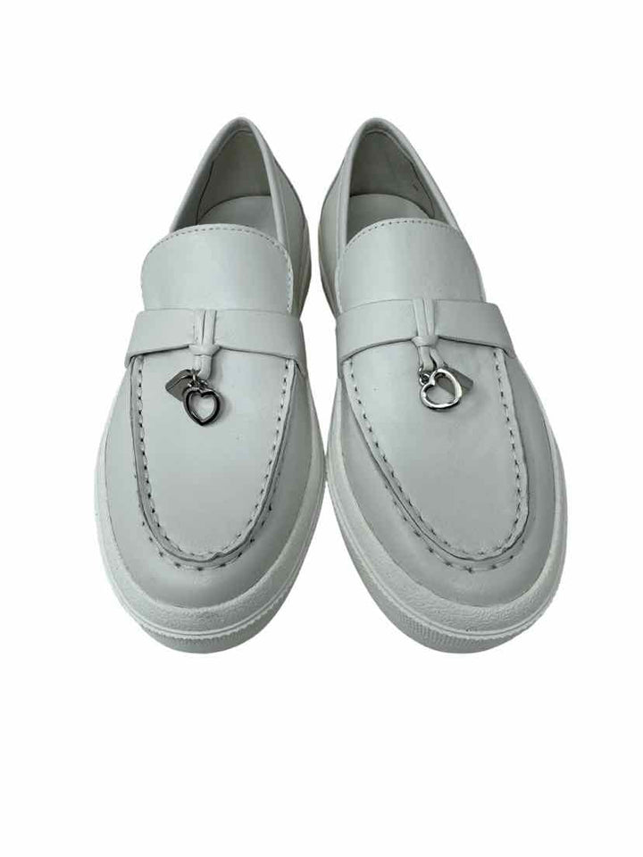 Shoe Size 8 j slides White Loafers