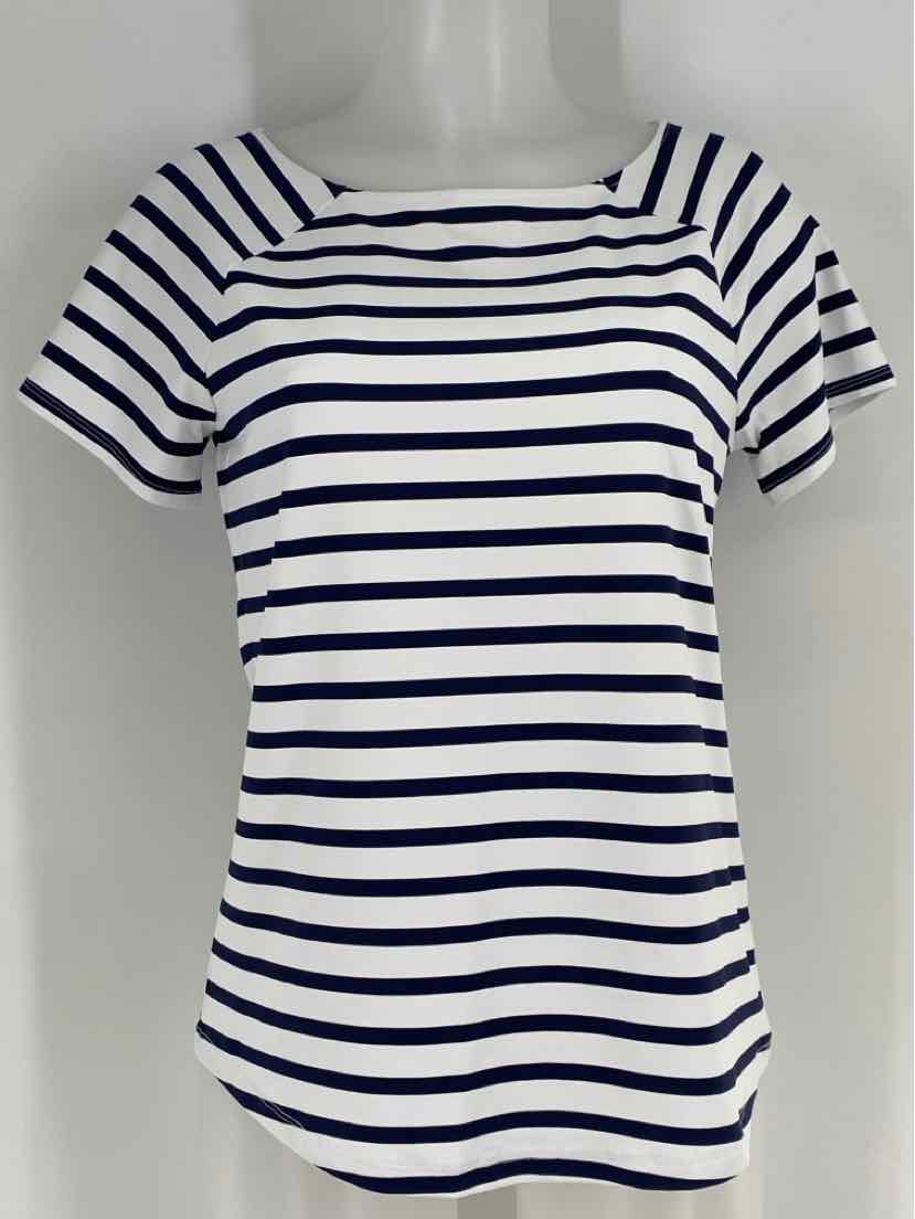 Size S Talbots Navy Print Shirt