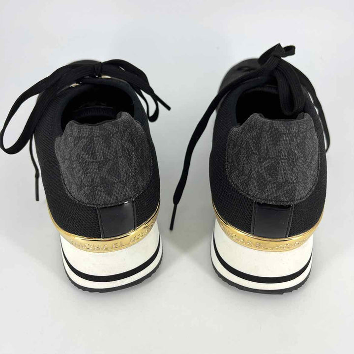 Shoe Size 10 Michael Kors Black Knit Sneakers