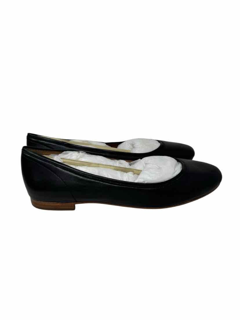 Shoe Size 8 Frye Black Leather Flats