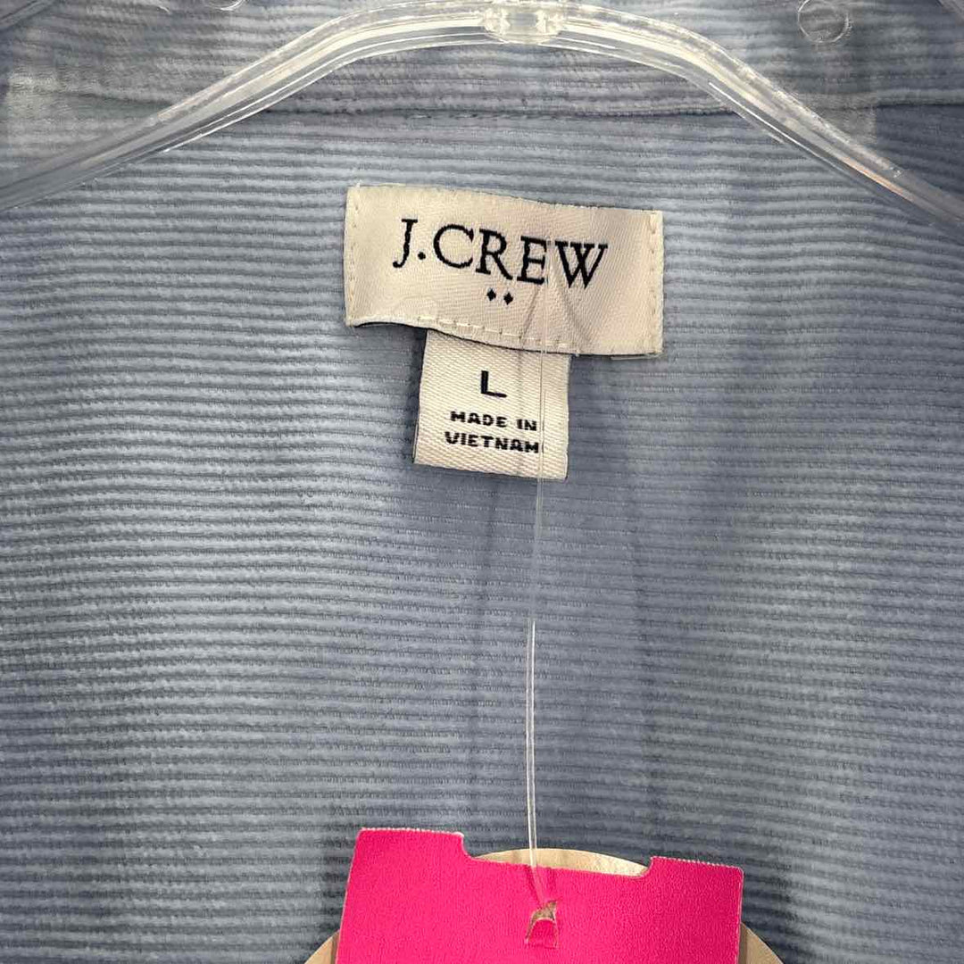 Size L J Crew Blue Corduroy Shirt