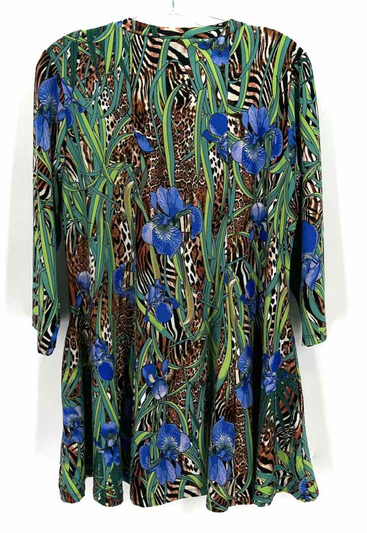 Size L ATTITUDES BY RENEE Multi-Color Shirt
