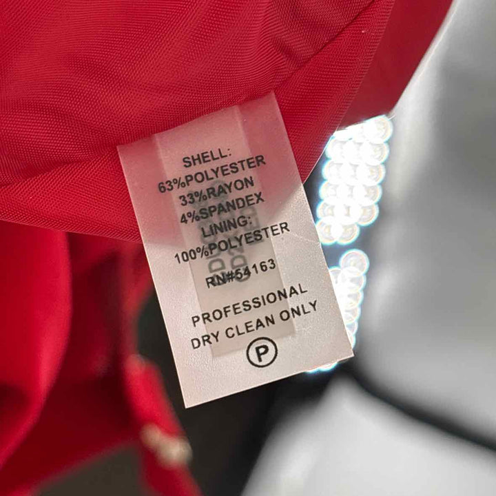 Size 12 Calvin Klein Red Dress