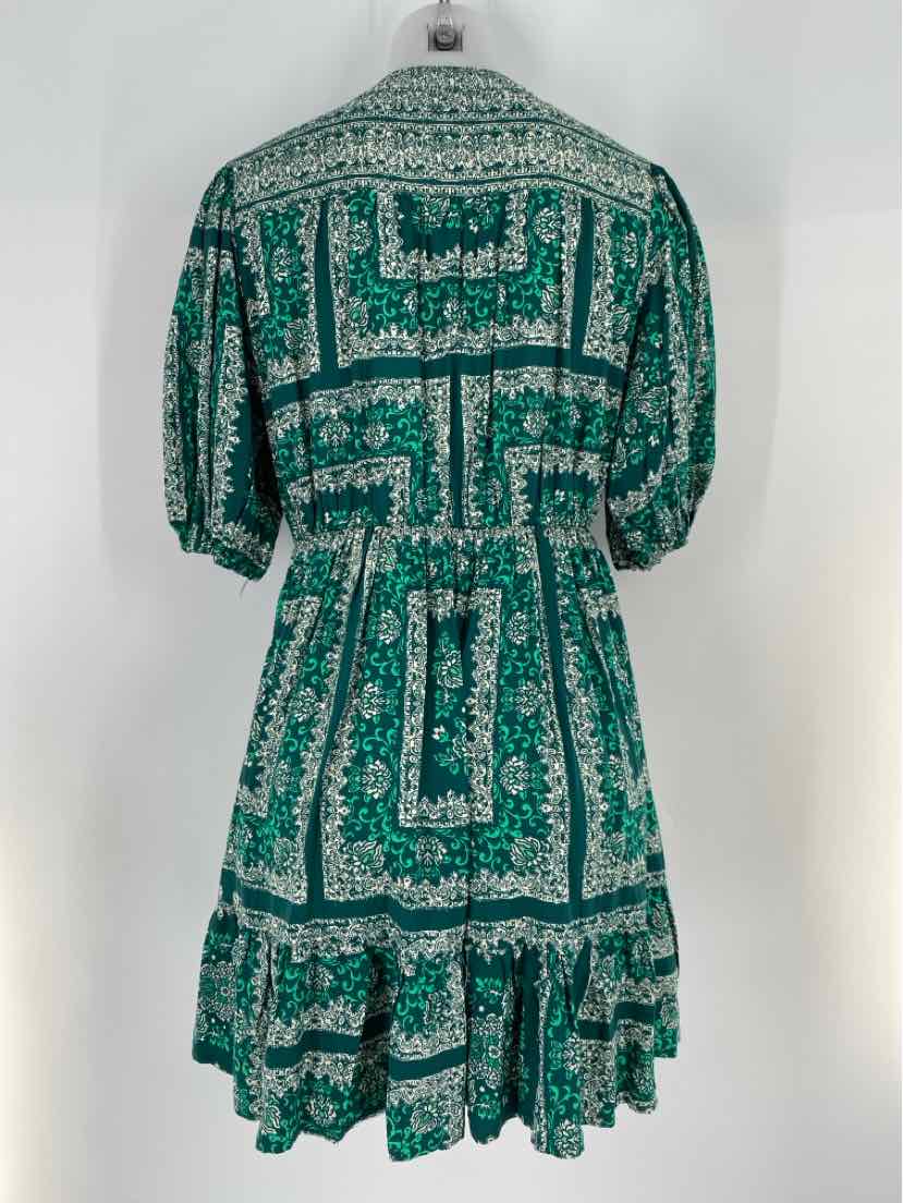 Size S Green Print Dress