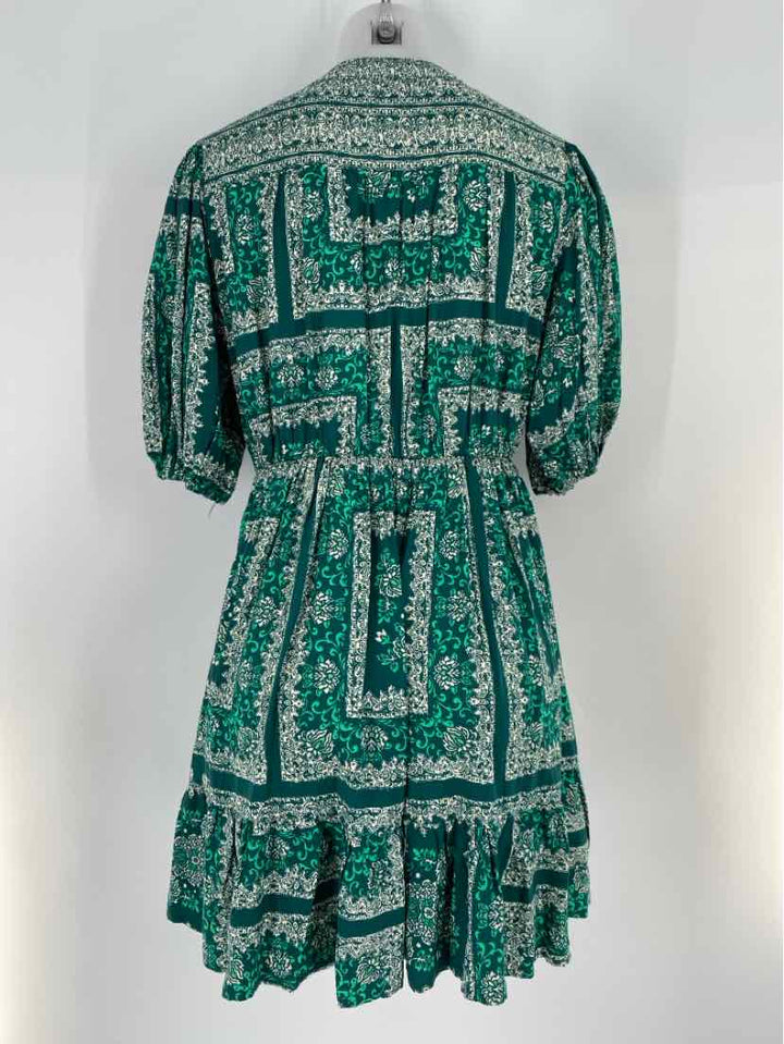 Size S Green Print Dress
