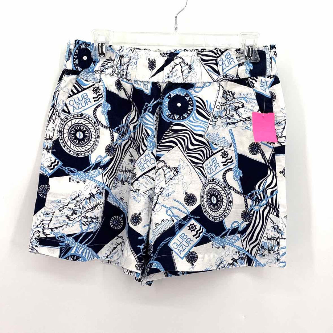 Size Petite Talbots Blue Cotton Shorts