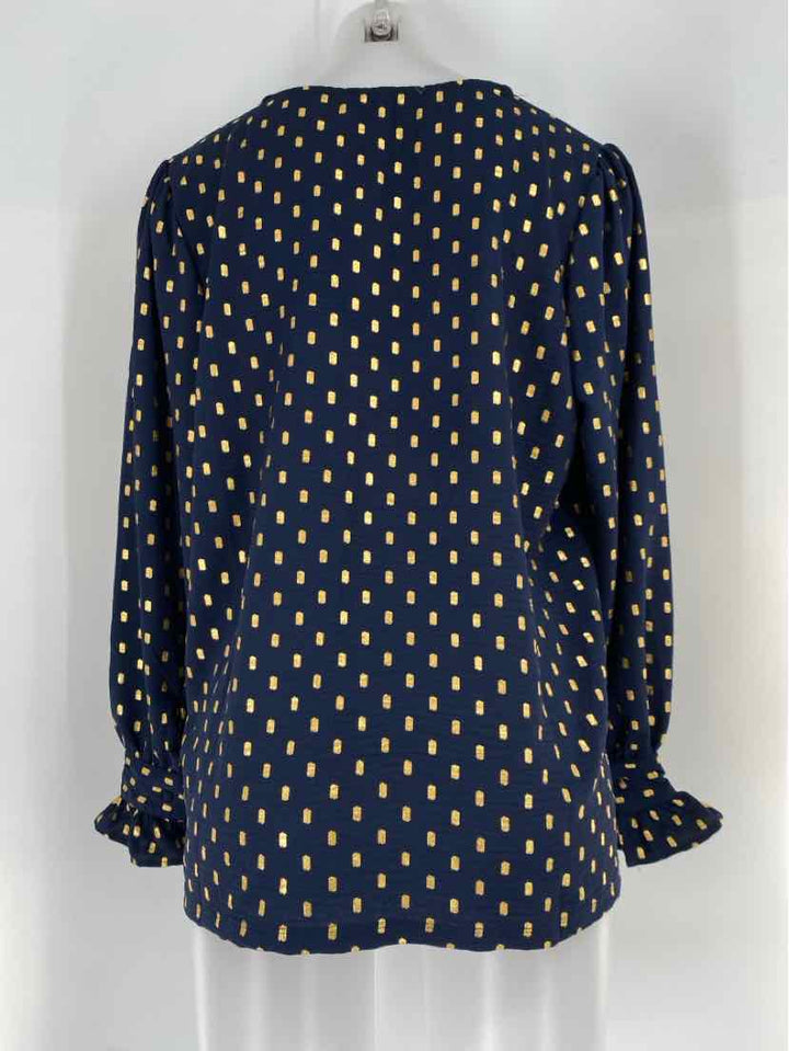 Size XL Navy Print Shirt