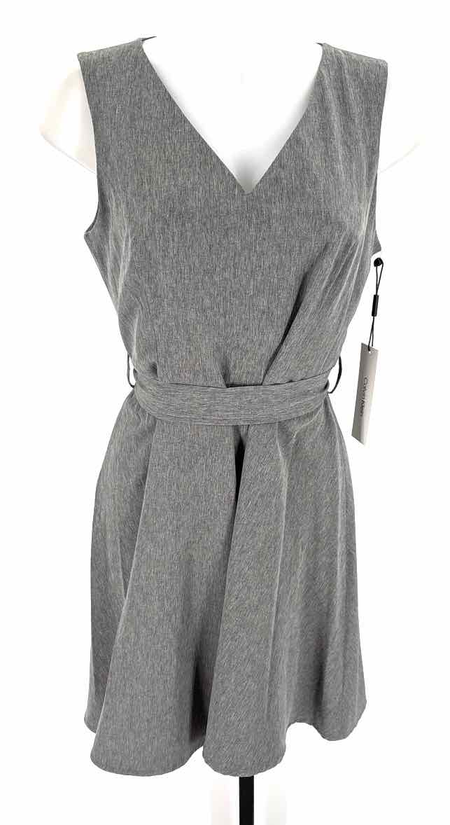 Size 8 Calvin Klein Gray Dress