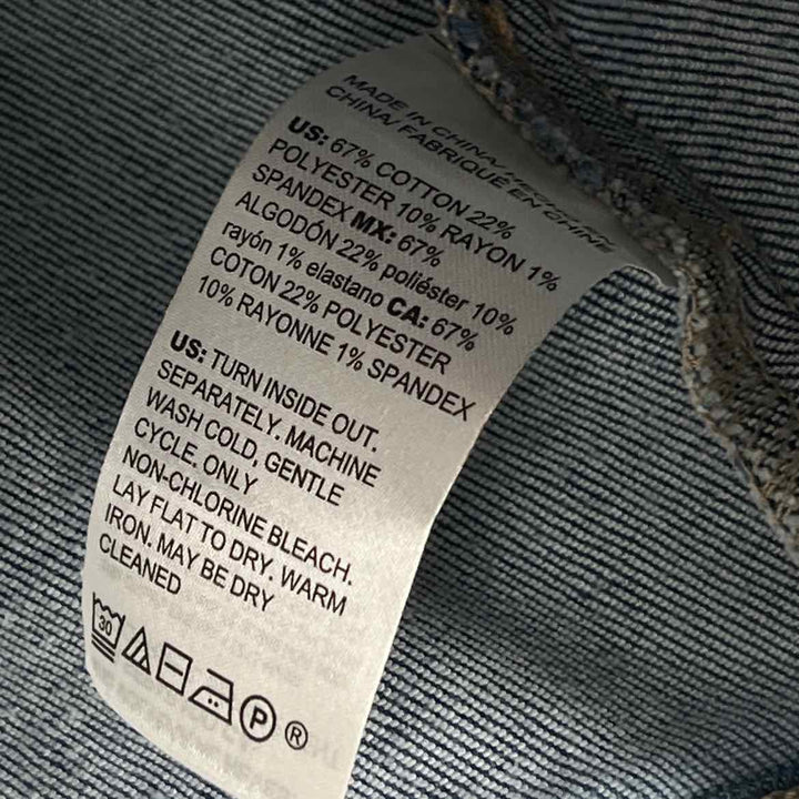 Size 10 White House Black Market Blue Denim Shirt