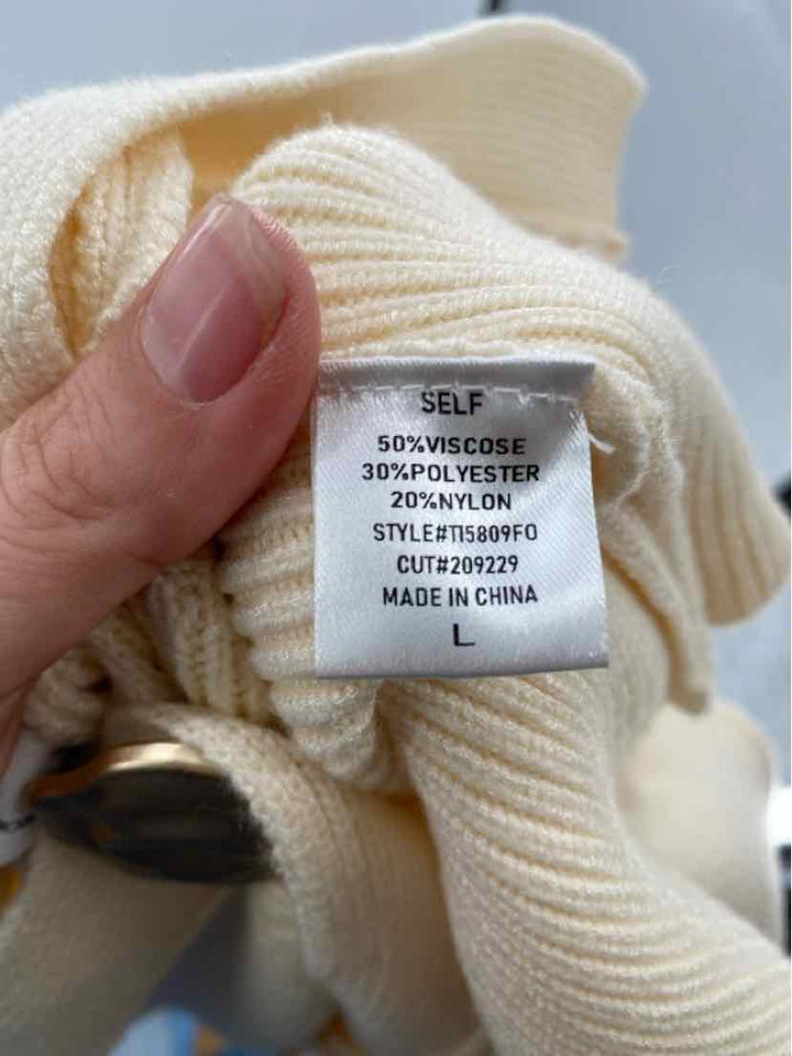 Size L Cream Cardigan