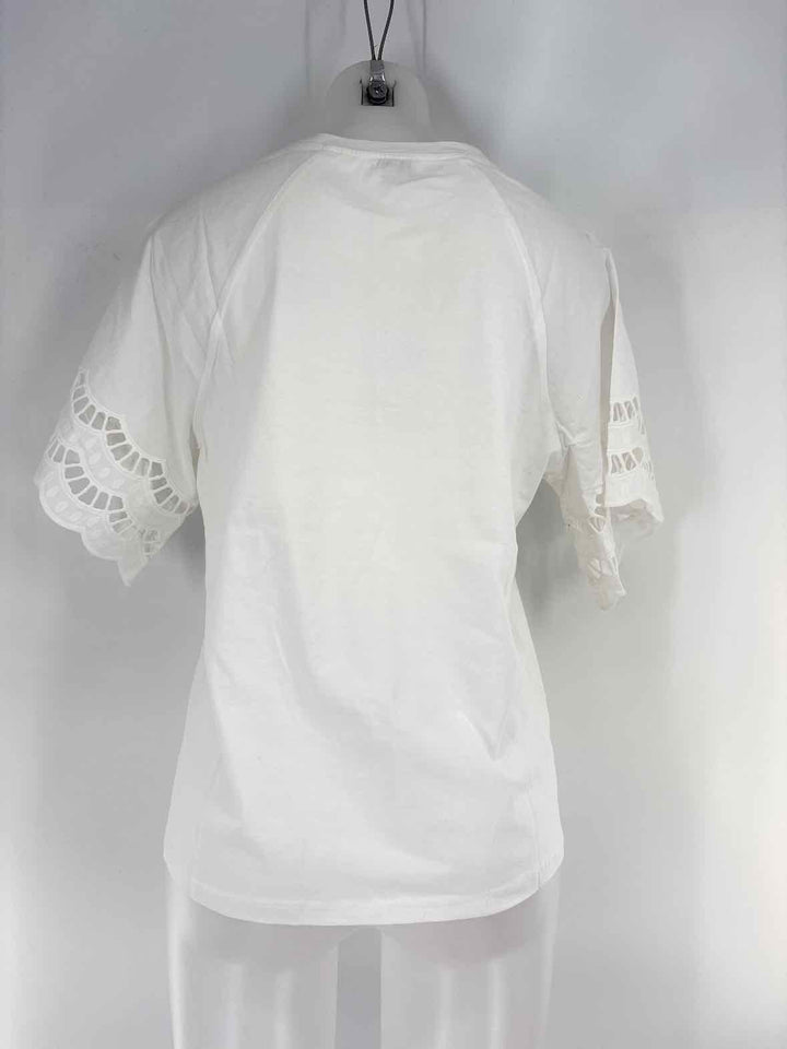 Size M Mud Pie White Shirt