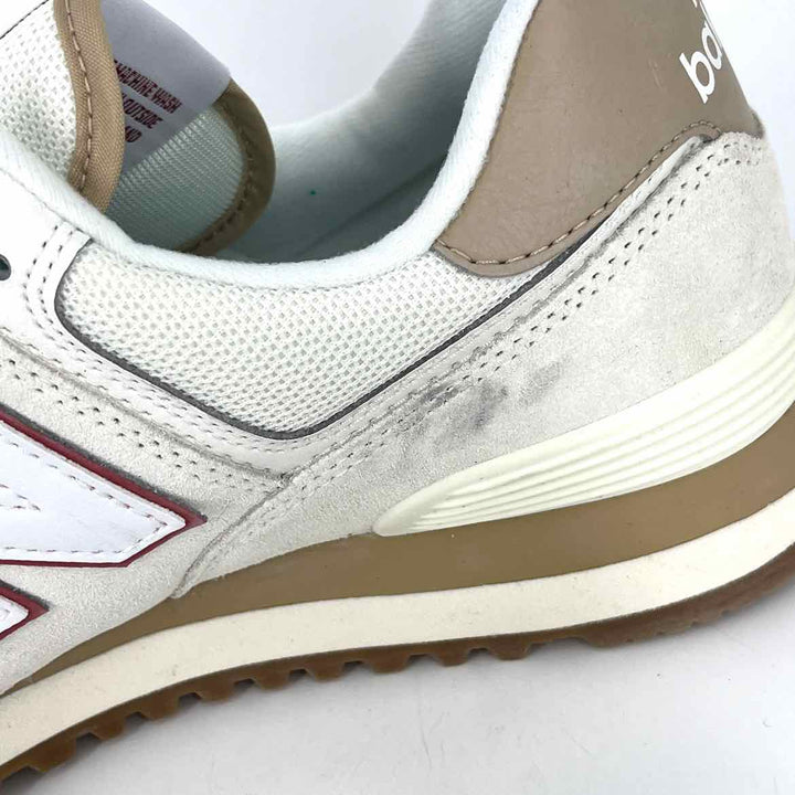 Shoe Size 11 New Balance Cream Mesh Faux Leather Sneakers