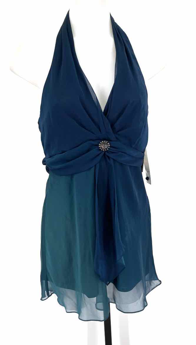 Size 10 MAGGY LONDON Teal Shirt