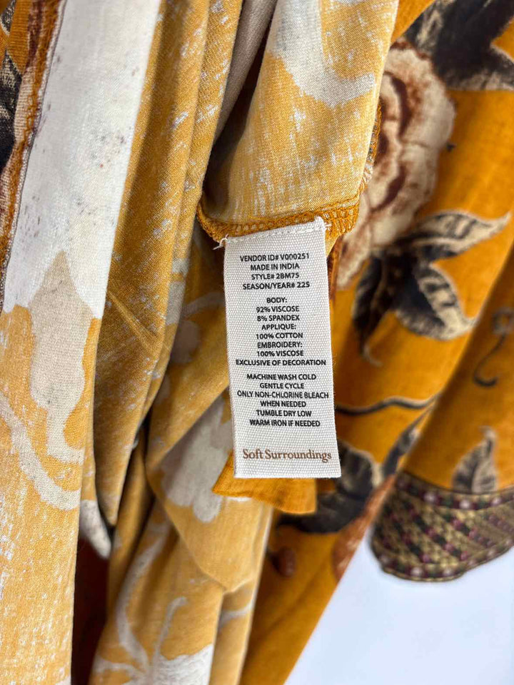 Size M SOFT SURROUNDINGS Mustard Shirt