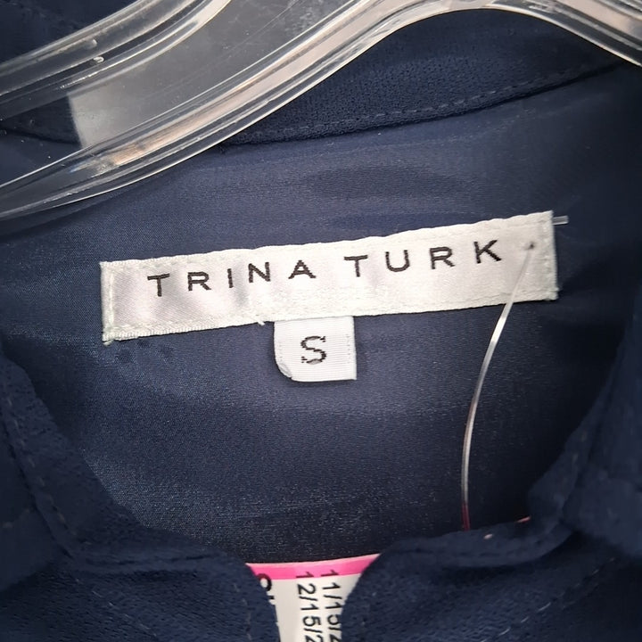 Size S TRINA TURK Navy Shirt