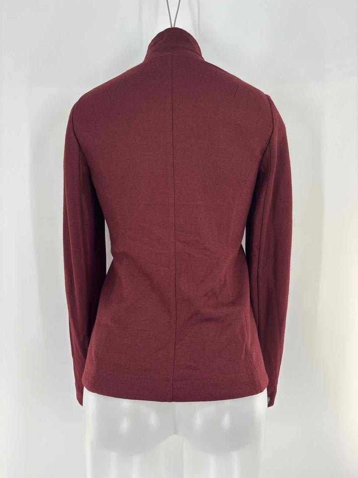 Size 4 RAG & BONE Burgundy Wool Blazer