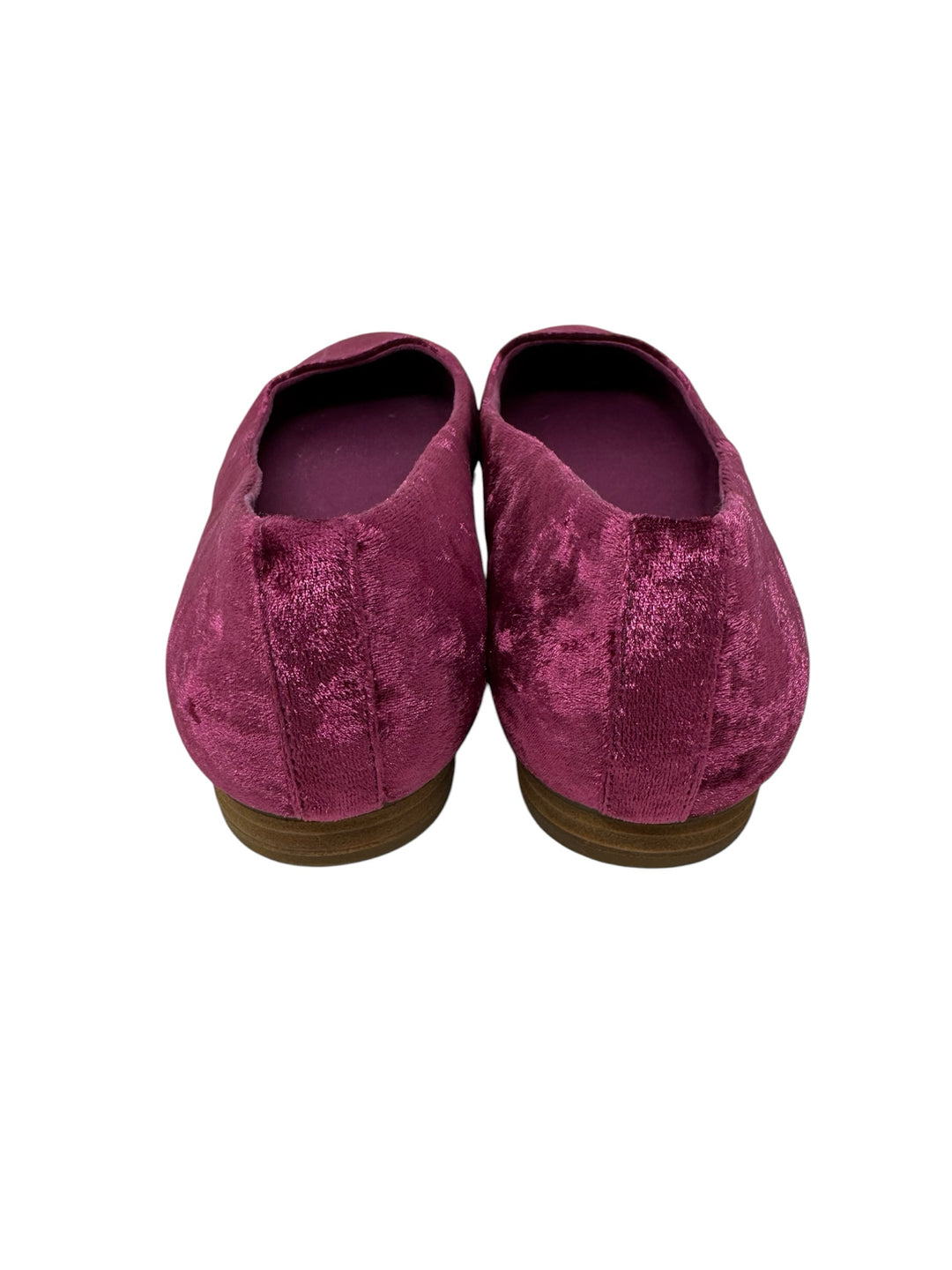 Shoe Size 9.5 Toms Purple Velour Flats