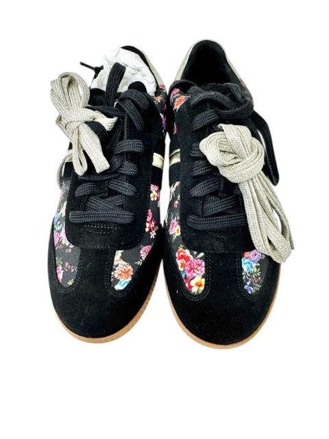 Shoe Size 8 Johnny Was Black Suede Sneakers