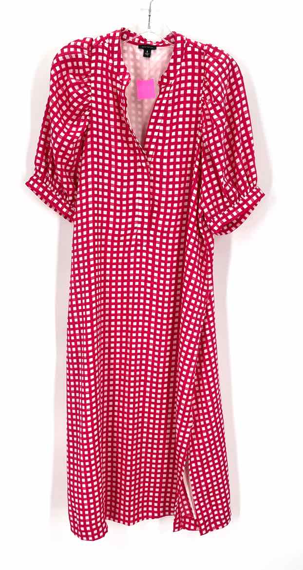 Size M Ann Taylor Fuschia Sateen Dress