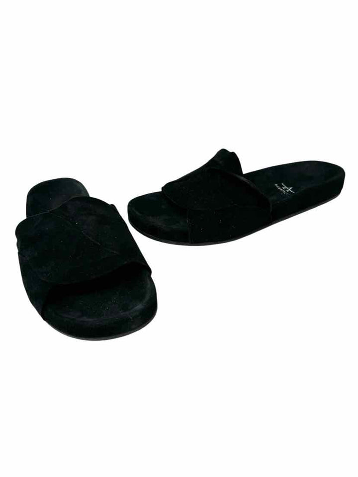Shoe Size 11 Stuart Weitzman Black Suede Sandals