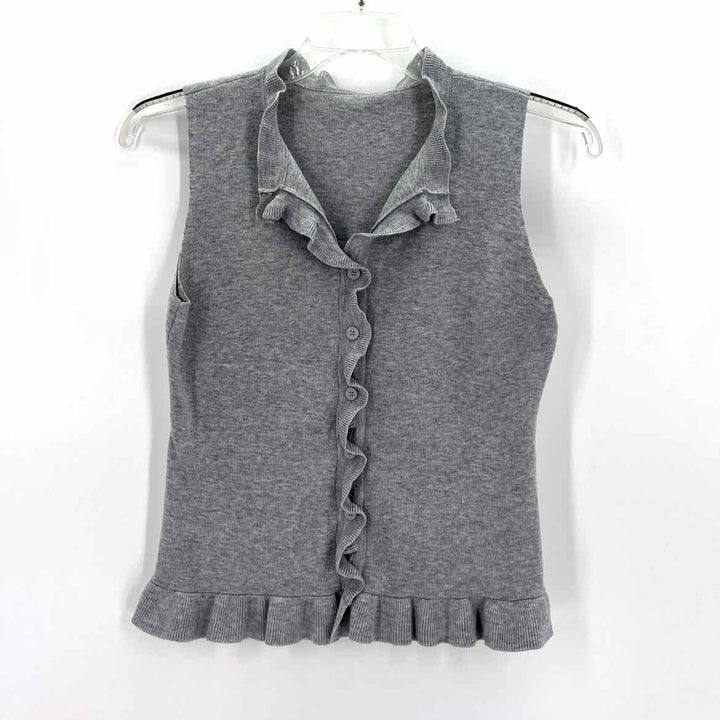 Size M Gray Polyester Sweater