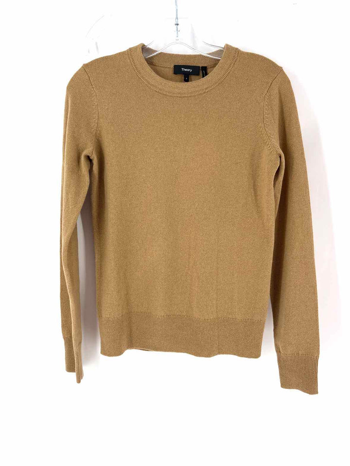 Size S THEORY Camel Cashmere Sweater