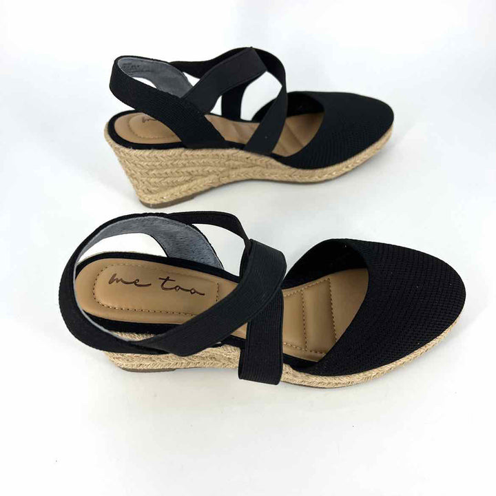Shoe Size 6.5 Me Too Black Knit Wedge