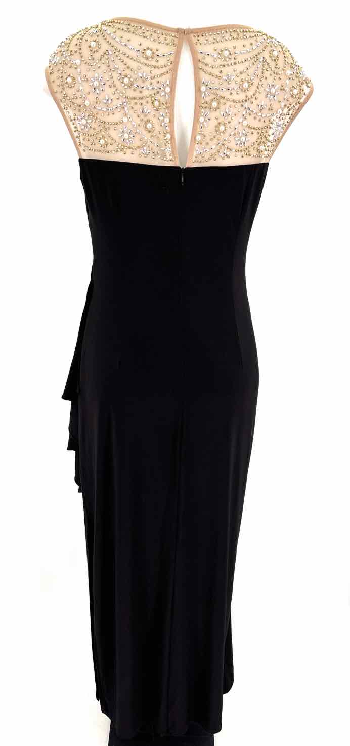 Size 8 ALEX EVENING Black Mesh Dress