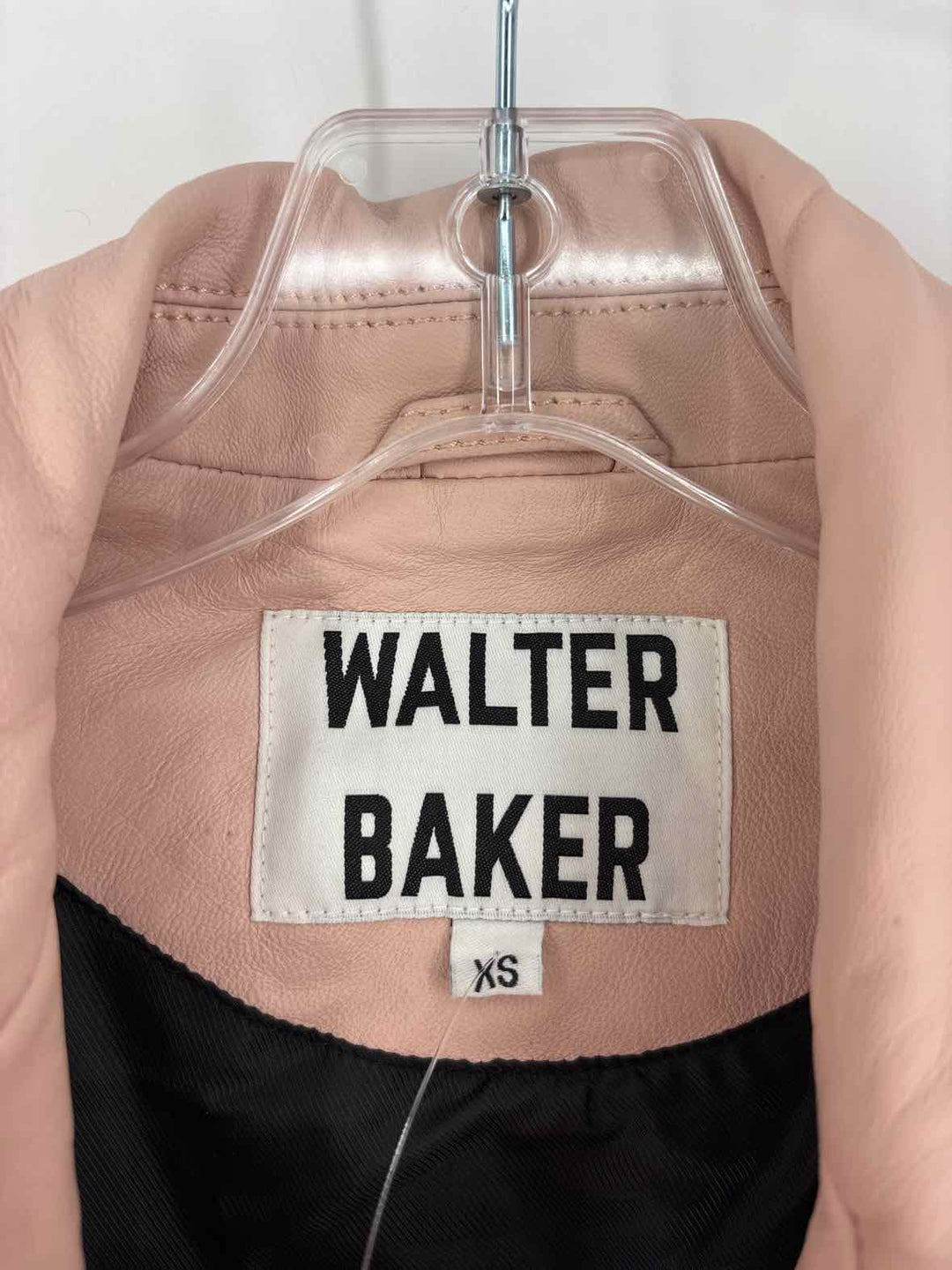 Size XS WALTER BAKER Pink Leather Jacket