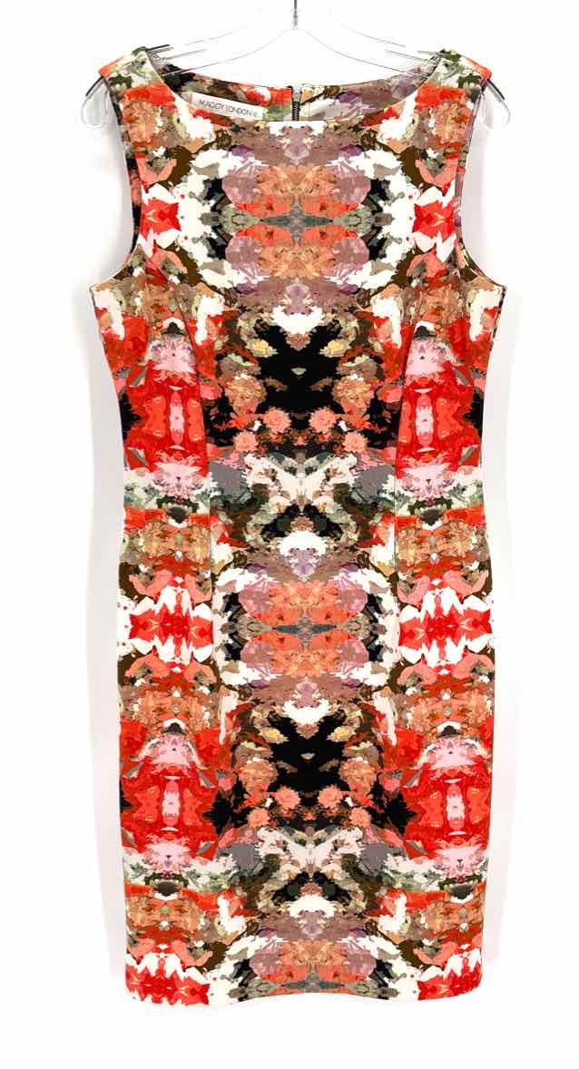 Size 12 MAGGY LONDON Multi-Color Dress