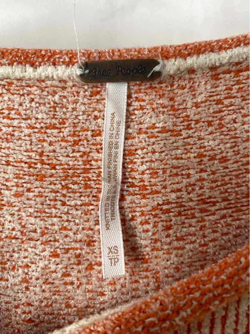 Size XS FREE PEOPLE Orange Sweater